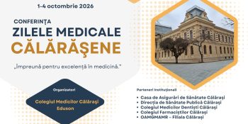Conferinţa "Zilele Medicale Călărăşene" 1-4 oct. 2026